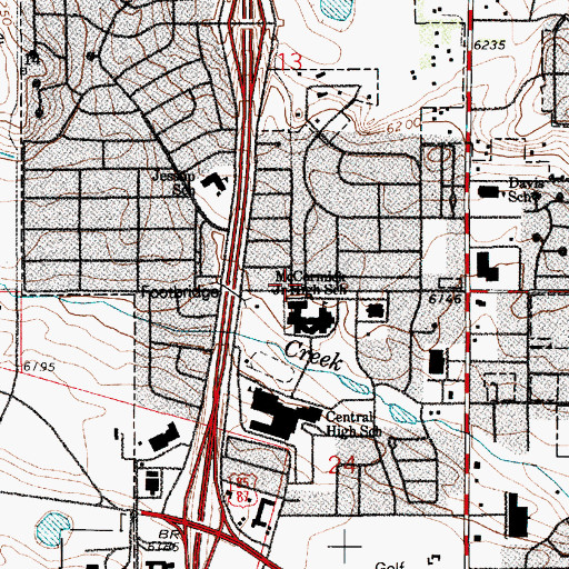 Topographic Map of Cheyenne Fire and Rescue Station 6, WY