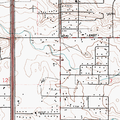Topographic Map of Laramie County Fire District 2 Station 2 Cheyenne, WY