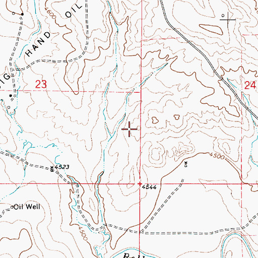 Topographic Map of Cordero Rojo Mining Company Mine Emergency Response Team, WY