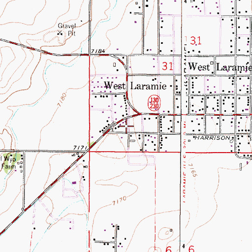 Topographic Map of Medicine Bow National Forest Laramie Ranger District Fire Engine Crew, WY