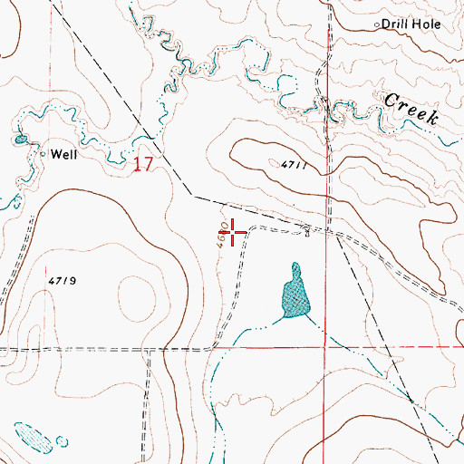 Topographic Map of Thunder Basin Coal Company - Black Thunder Mine Fire Department, WY