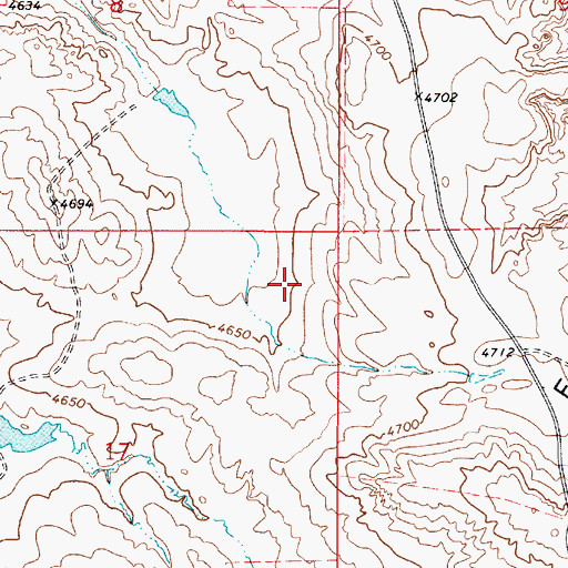 Topographic Map of Thunder Basin Coal Company - Coal Creek Mine Fire Department, WY