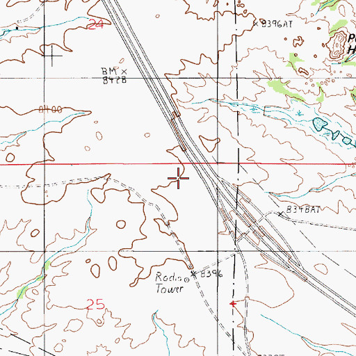 Topographic Map of Vedauwoo Fire Department, WY