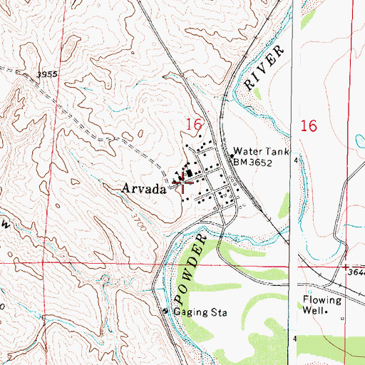 Topographic Map of Clearmont Fire District, WY