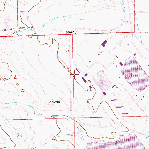 Topographic Map of Jim Bridger Power Plant Fire Brigade, WY