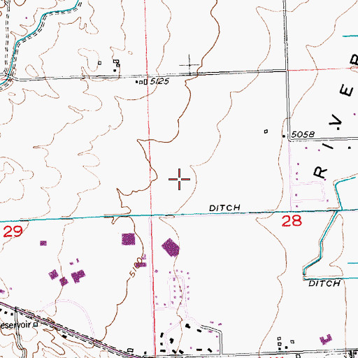Topographic Map of Fremont County Emergency Medical Services, WY