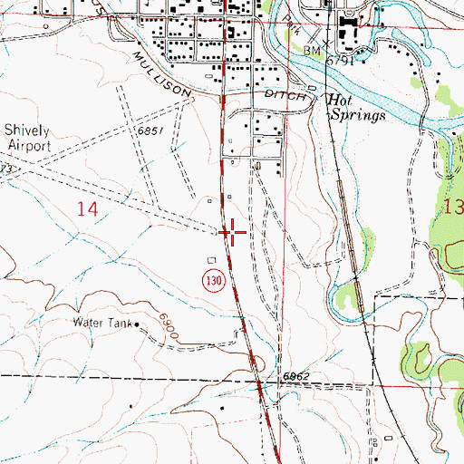 Topographic Map of South Central Wyoming Emergency Medical Services Saratoga / Encampment / Medicine Bow, WY