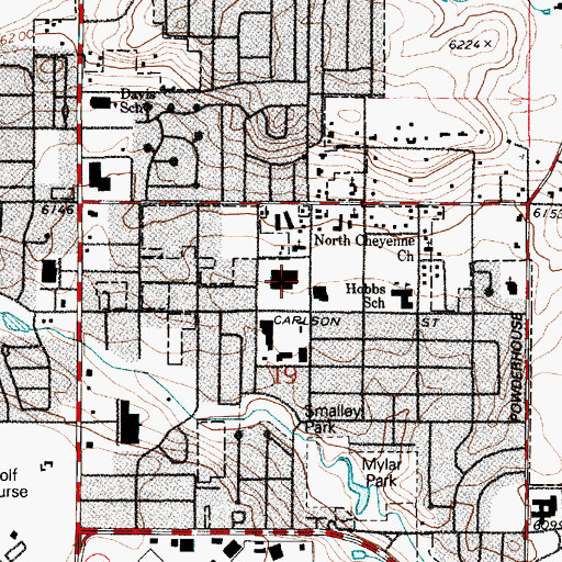 Topographic Map of American Medical Response, WY
