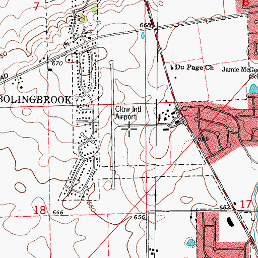 Topographic Map of Air Angels, IL