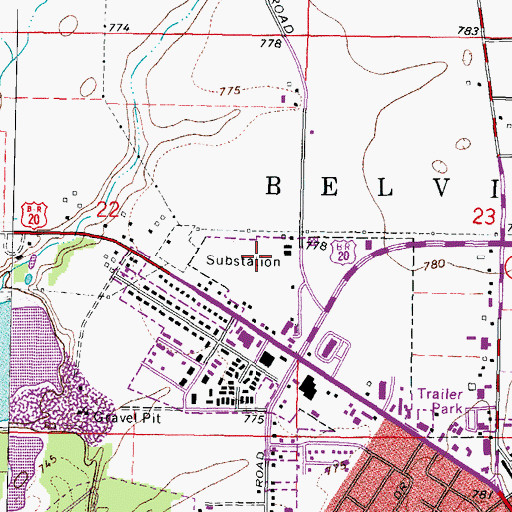 Topographic Map of Lifeline Ambulance Service Boone County Fire District 2, IL