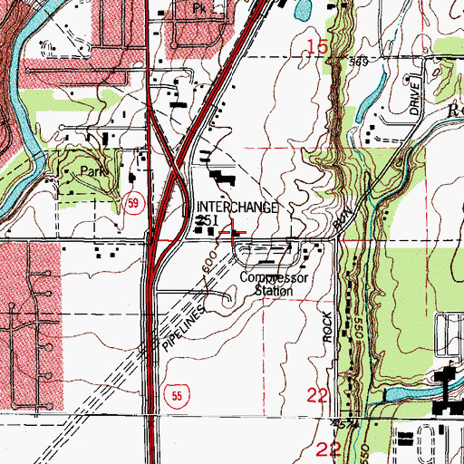 Topographic Map of LIFESTAR Chicago, IL