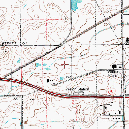 Topographic Map of ATI Ambulance Transportation, IL