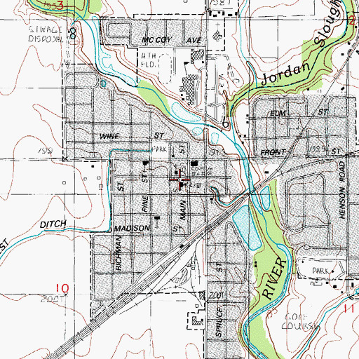 Topographic Map of Carle Health Care Ambulance, IL