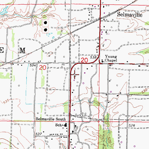 Topographic Map of Air and Medical Emergency Services, IL