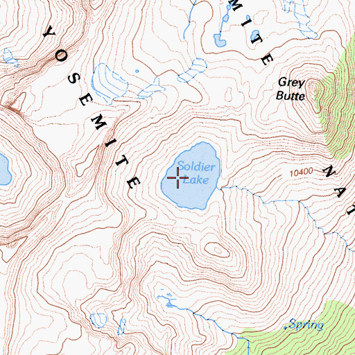 Topographic Map of Soldier Lake, CA