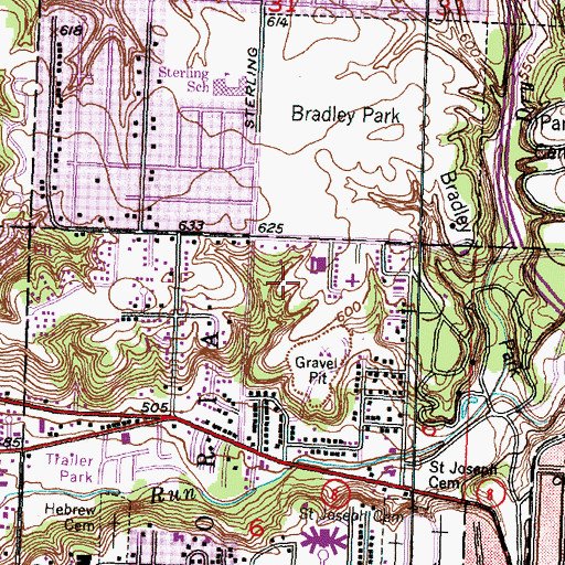 Topographic Map of Advanced Medical Transport of Central Illinois, IL