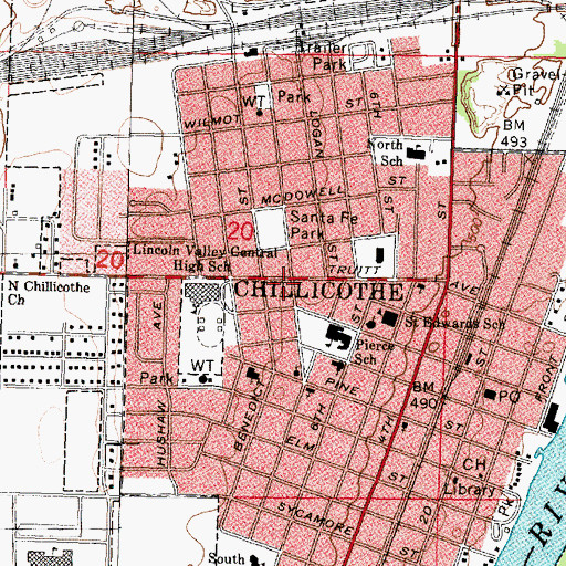 Topographic Map of Ambulance Rescue 33, IL