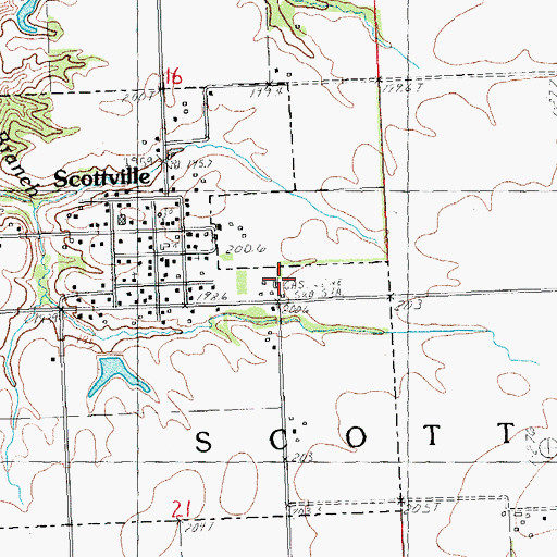 Topographic Map of Northwestern Area Ambulance and Rescue Service, IL