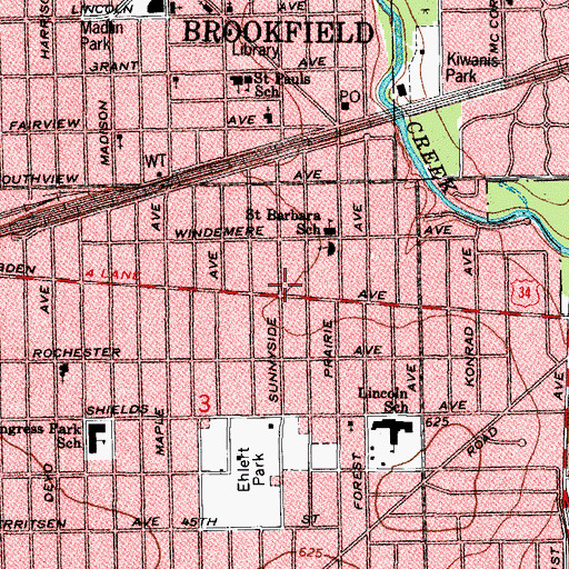 Topographic Map of Advanced Critical Transport, IL