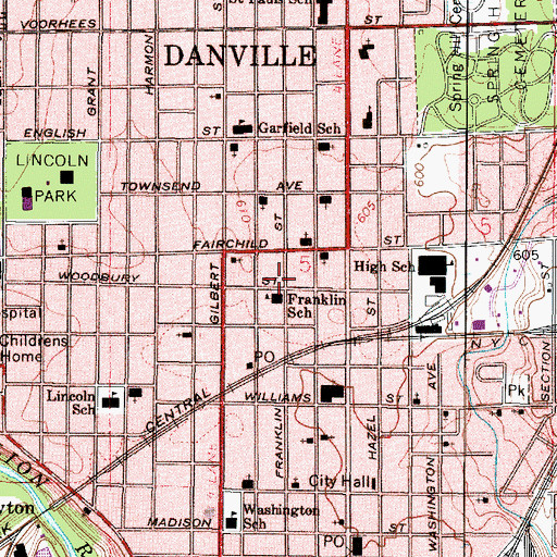 Topographic Map of Medix Emergency Medical Services, IL