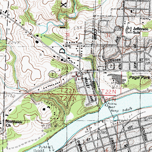 Topographic Map of Advance Emergency Medical Services of Dixon, IL