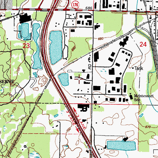 Topographic Map of A - Tec Ambulance, IL