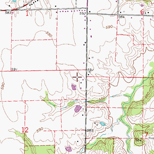 Topographic Map of Air Evac Lifeteam Medical Transport, IL