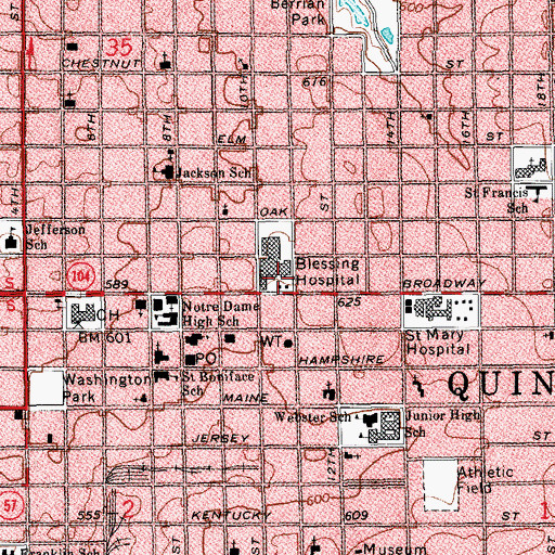 Topographic Map of Air Evac Lifeteam 5, IL