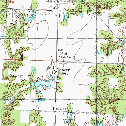 Topographic Map of Air Evac Lifeteam, IL