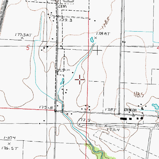 Topographic Map of Arch Air Medical Services, IL