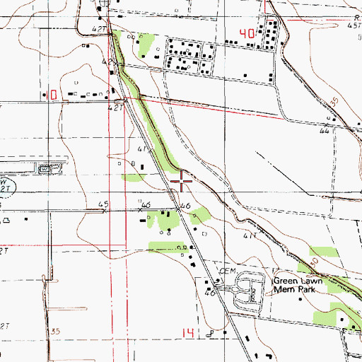 Topographic Map of Acadia Vermilion Hospital, LA