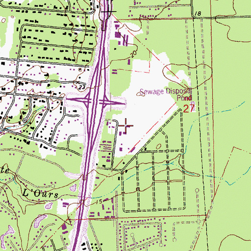 Topographic Map of Fairway Medical Surgical Hospital, LA