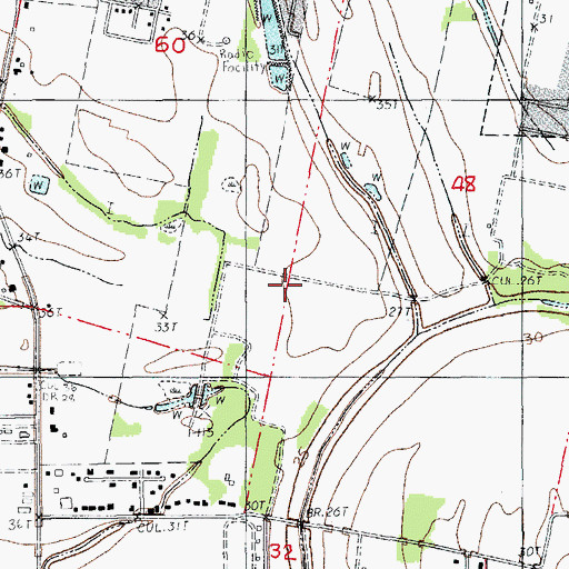 Topographic Map of Oceans Hospital of Broussard, LA