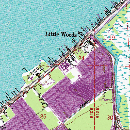Topographic Map of Saint Catherine Memorial Hospital, LA