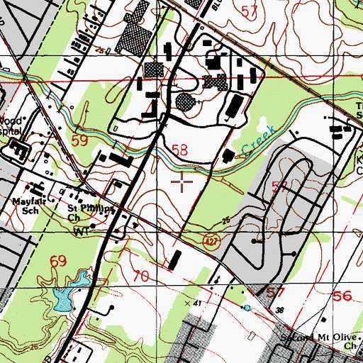Topographic Map of The Neuromedical Center Rehabilitation Hospital, LA