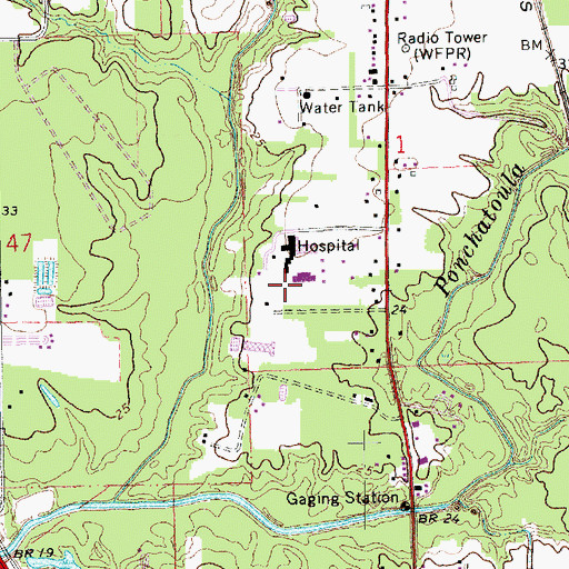 Topographic Map of United Medical Rehabilitation Hospital, LA