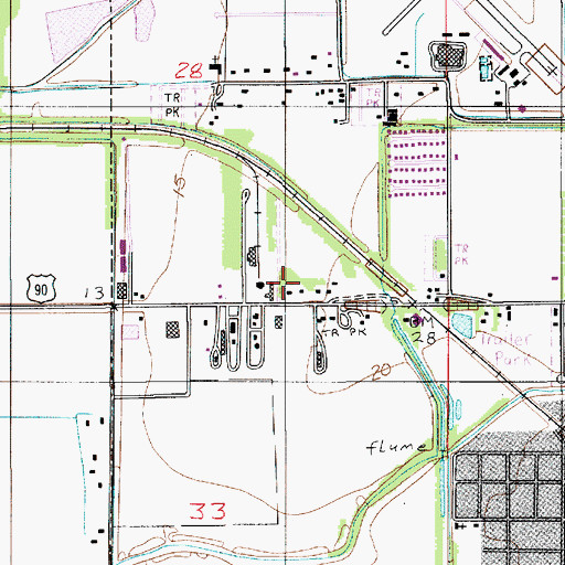 Topographic Map of Westend Hospital, LA