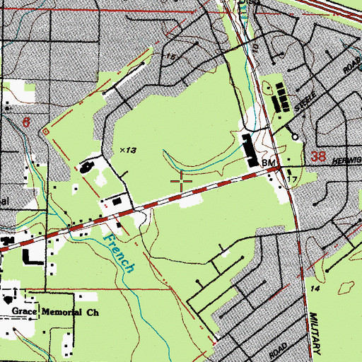 Topographic Map of Ochsner Health Center Slidell, LA