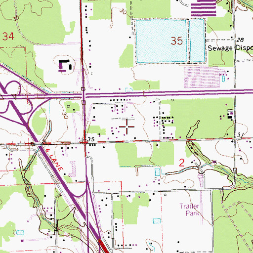 Topographic Map of Oceans Behavioral Hospital of Kentwood Hammond - Intensive Outpatient Program, LA