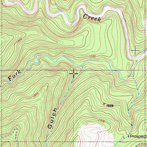 Topographic Map of South Fork Clear Creek, CA