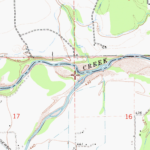 Topographic Map of South Fork Cottonwood Creek, CA