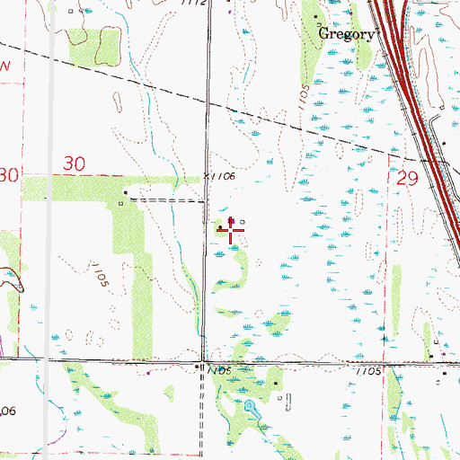 Topographic Map of Isder Dairy Farm, MN