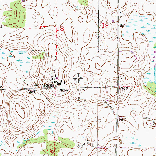 Topographic Map of Boll Farm, MN