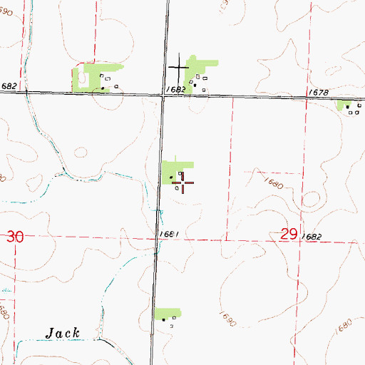Topographic Map of Crickside Farm, MN