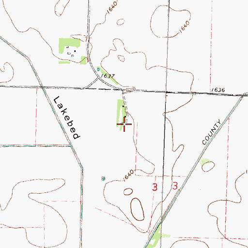 Topographic Map of Miller Farm, MN