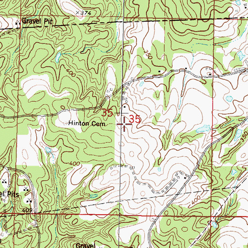 Topographic Map of Phipps Poultry Farms, MS