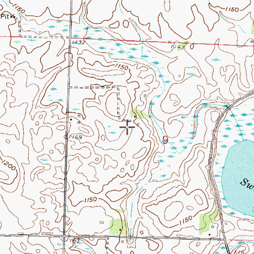 Topographic Map of Youngren Dairy Farms, MN