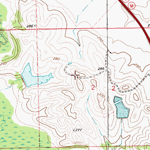 Topographic Map of Mid South Aquafarms, AL