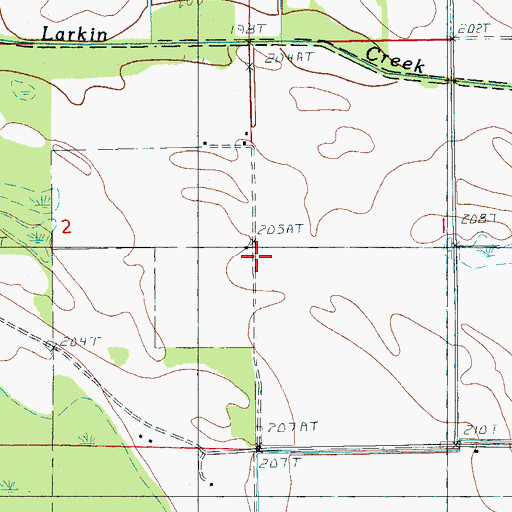 Topographic Map of Frost Fish Farm, AR