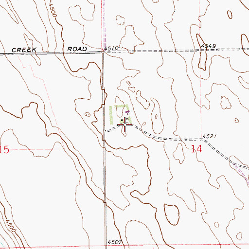 Topographic Map of Blind Badger Ranch, CO